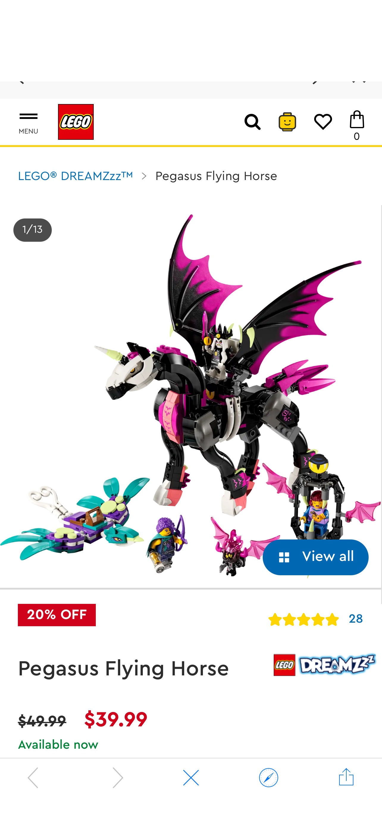Pegasus Flying Horse 71457 | LEGO® DREAMZzz™ | Buy online at the Official LEGO® Shop US 飞马