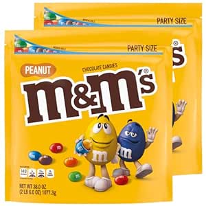Amazon.com : M&amp;M&#39;S Peanut Milk Chocolate Candy, Party Size, 38 oz Bag (Pack of 2) : Everything Else