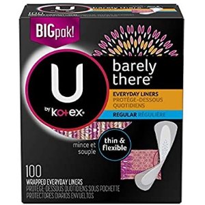 U by Kotex Barely There Thin Panty Liners 100 Count