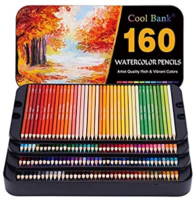 Amazon.com : 160 Professional Watercolor Pencils/水溶性彩铅160色套盒