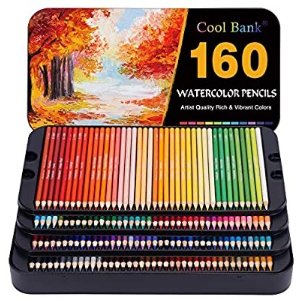 $28.87 Amazon.com : 160 Professional Watercolor Pencils/水溶性彩铅160色套盒