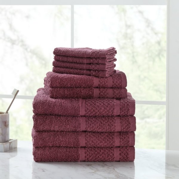 10 Piece Bath Towel Set