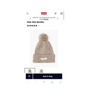 $7.97 Pom Pom Beanie - White | Levi s® US