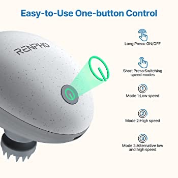 Amazon.com: RENPHO Electric Scalp Massager,电动便携式头部按摩器