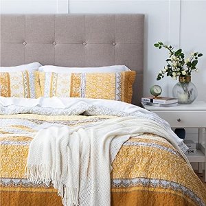 Bedsure Cotton Quilt Queen Size - Soft & Breathable All Season Coverlets Queen Size