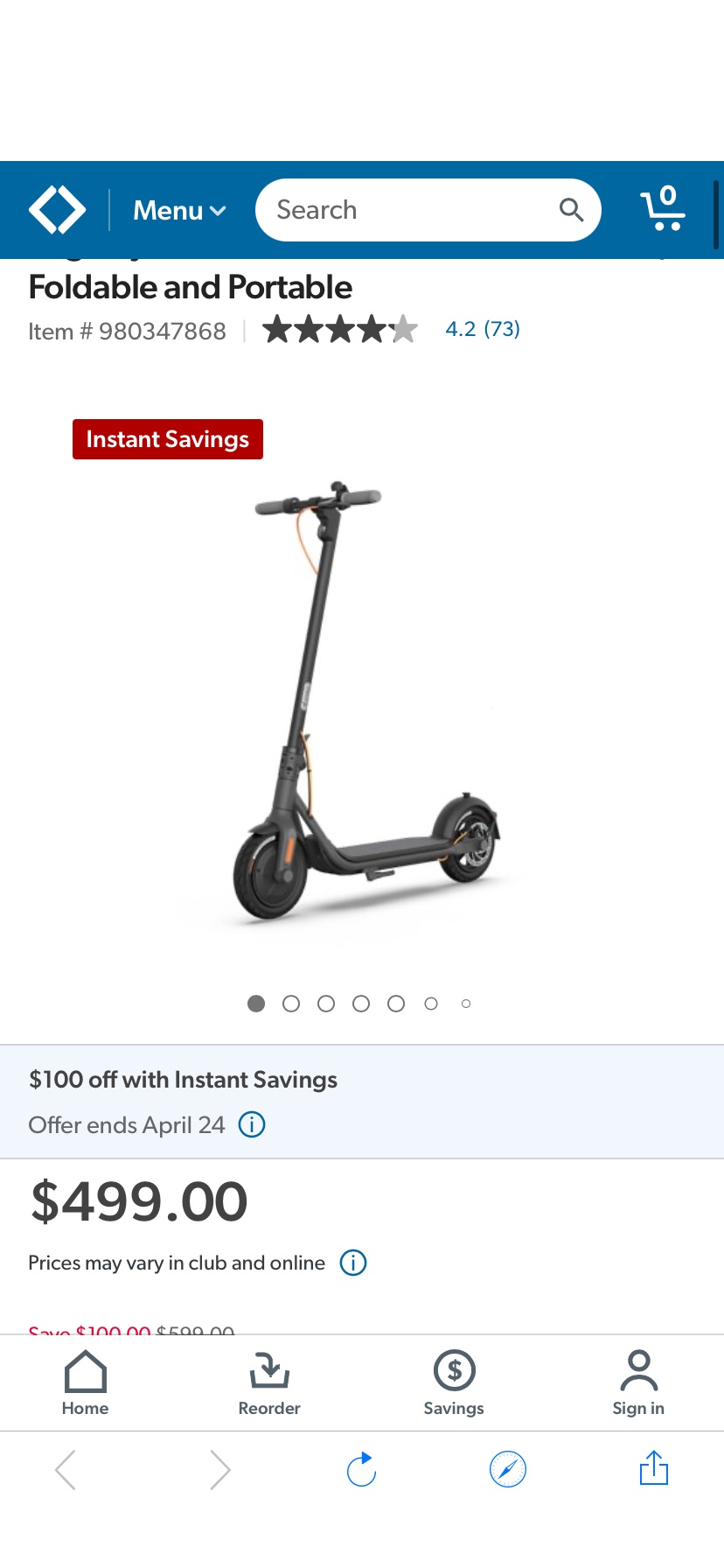 Segway Ninebot F30S Electric Kick Scooter, Foldable and Portable - Sam's Club