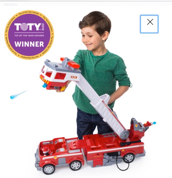 儿童消防车玩具，带60多厘米高云梯