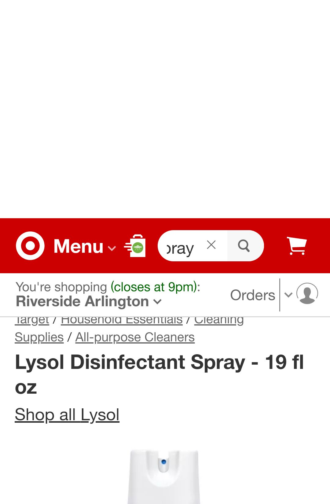 Lysol Disinfectant Spray - 19 Fl Oz : Target Lysol 消毒噴劑