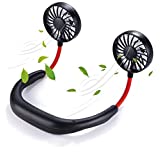 Amazon.com: Portable Neck Fan, 2600mAh Rechargeable Battery Operated Mini Neckband Hands Free 风扇
