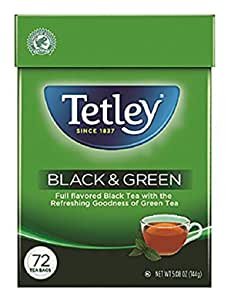 Tetley 浓郁红茶+清新绿茶混合茶包 72包