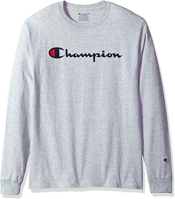 Champion Classics Jersey 男款经典Logo长袖T恤促销 多色可选
