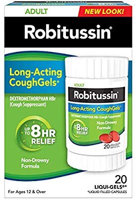 Adult Long-Acting coughgels (20Count), 8-Hour Non-drowsy Cough Suppressant