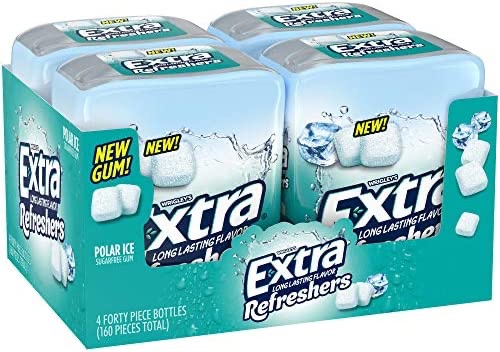 Amazon.com : Extra Refreshers, Polar Ice Chewing Gum, 40 Count,Pack of 4 : Everything Else