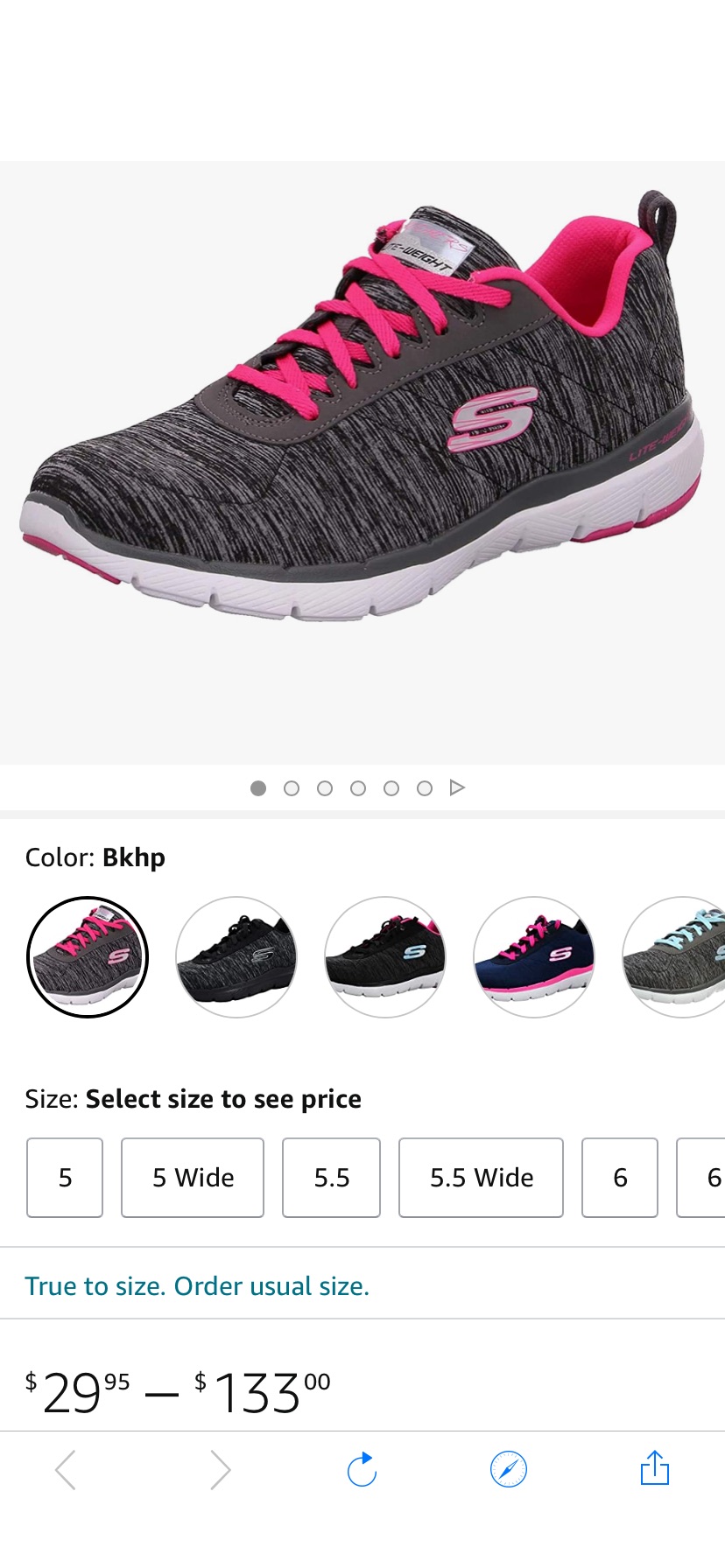 Amazon.com | Skechers Women's Flex Appeal 3.0 亚马逊 斯凯奇 女鞋