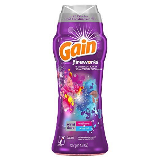 Gain Fireworks in-Wash Scent Booster Beads, Wildflower & Waterfall, 14.8 oz