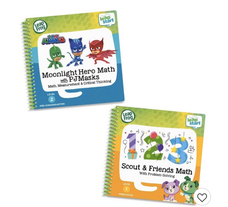 LeapFrog LeapStart 2 Book Combo Pack: Moonlight Hero Math With PJ Masks And Scout And Friends儿童书