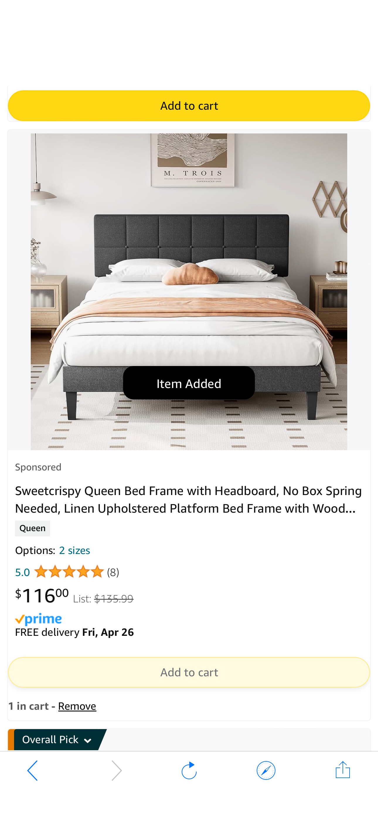 Amazon.com : bed frame