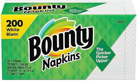 Amazon.com: Bounty Paper Napkins, White, 1 Pack, 200 Sheets per Pack : Everything Else
