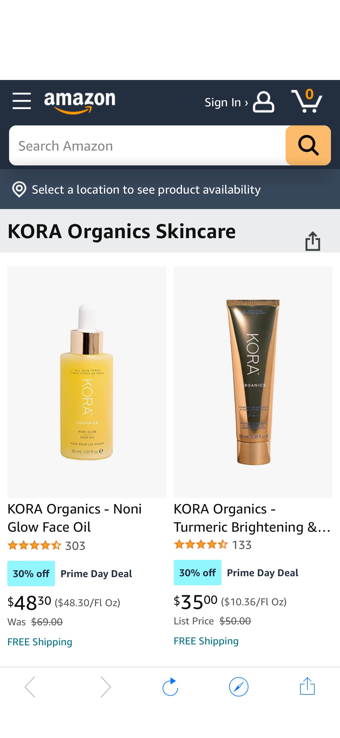 KORA Organics Skincare 低至7折