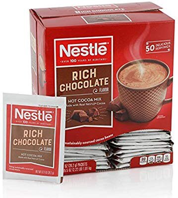 Hot Chocolate Mix, Hot Cocoa, Rich Chocolate Flavor, Made with Real Cocoa, 50 Count