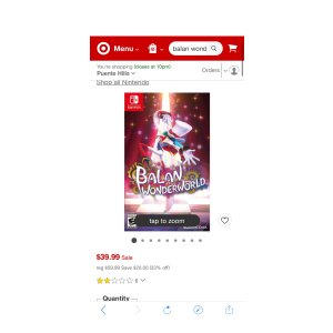 $39.99 Balan Wonderworld - Nintendo Switch : Target巴兰
