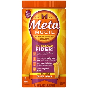 Meta 膳食纤维粉
Metamucil Orange Smooth Daily Fiber Supplement, 23.3 OZ | CVS.com