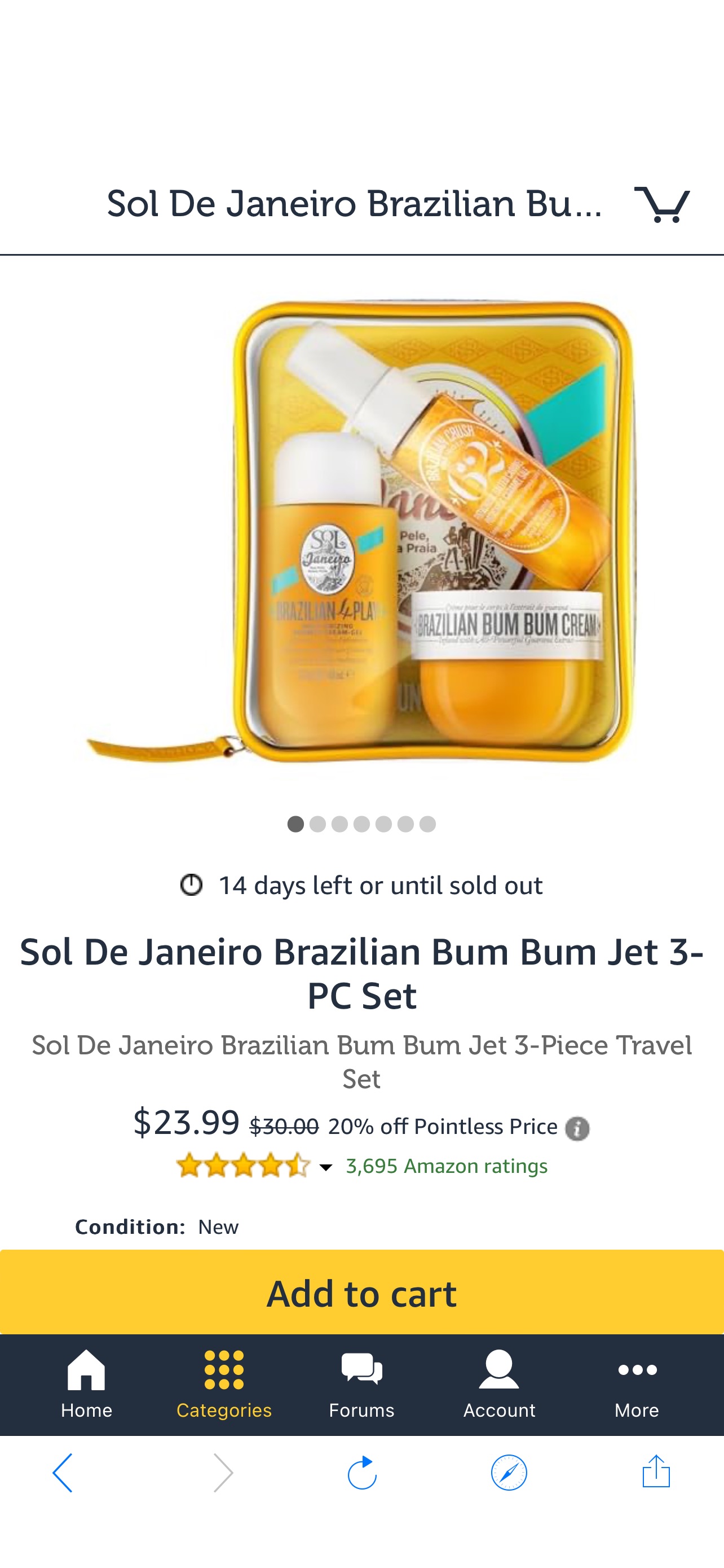 护肤套装Sol De Janeiro Brazilian Bum Bum Jet 3-PC Set