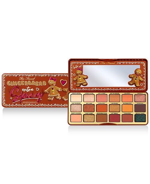 Macys Too Faced Gingerbread Extra Spicy Palette