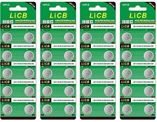 LiCB 40 Pack AG10 Batteries