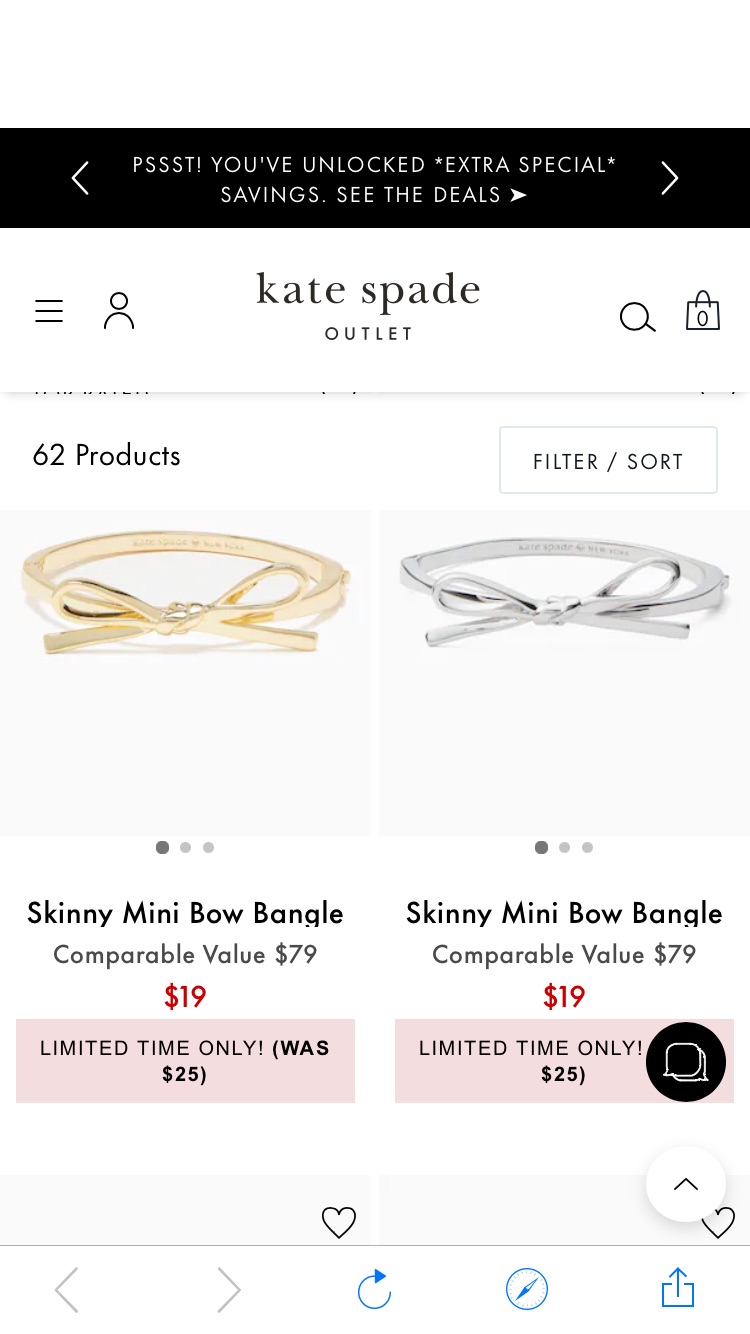 Deal of the Day | Kate Spade Surprise 蝴蝶结手镯