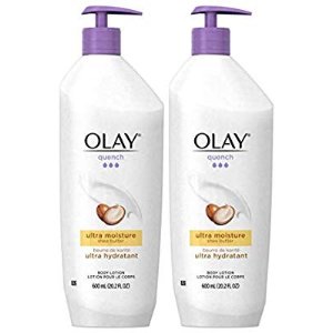 $13.76 Amazon.com : Olay Quench Body Lotion Ultra Moisture with Shea Butter and Vitamins E and B3, 20.2 oz (Pack of 2) : Bath And Shower Gels : Beauty olay美白润肤乳