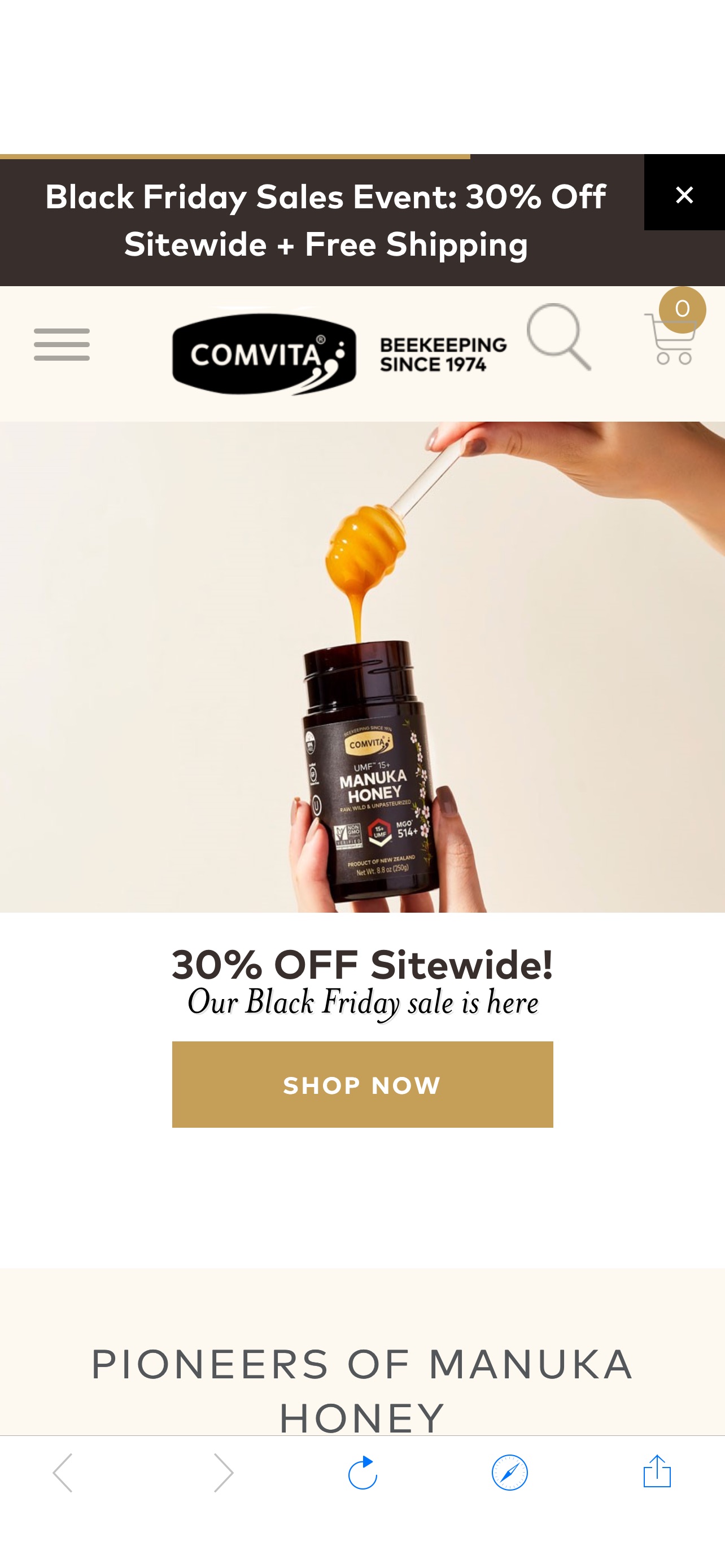 30%off免运费，Comvita - New Zealand’s #1 Manuka Honey, Certified UMF™, Free Shipping