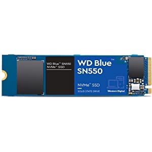 固态硬盘Western Digital 1TB WD Blue SN550 NVMe Internal SSD - Gen3 x4 PCIe 8Gb/s, M.2 2280, 3D NAND, Up to 2,400 MB/s - WDS100T2B0C : Electronics