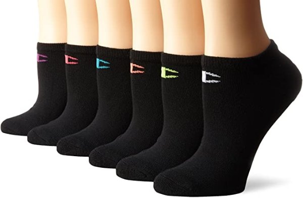 Women's Double Dry 6-Pack Performance No Show Liner Socks