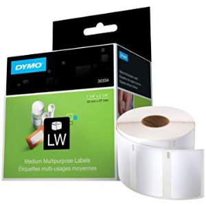 $24.80 打印纸Amazon.com : DYMO Authentic LW Multi-Purpose Labels for LabelWriter Label Printers, White, 2-1/4 x 1-1/4 . 1 roll of 1, 000 (30334) : All Purpose Labels : Office Products