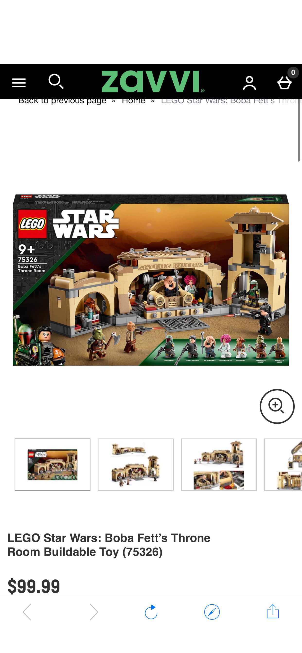 LEGO Star Wars: Boba Fett’s Throne Room 乐高星战75326