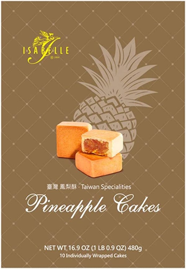 Isabell Pineapple Cake 10Piece Box, 16.9 Ounce