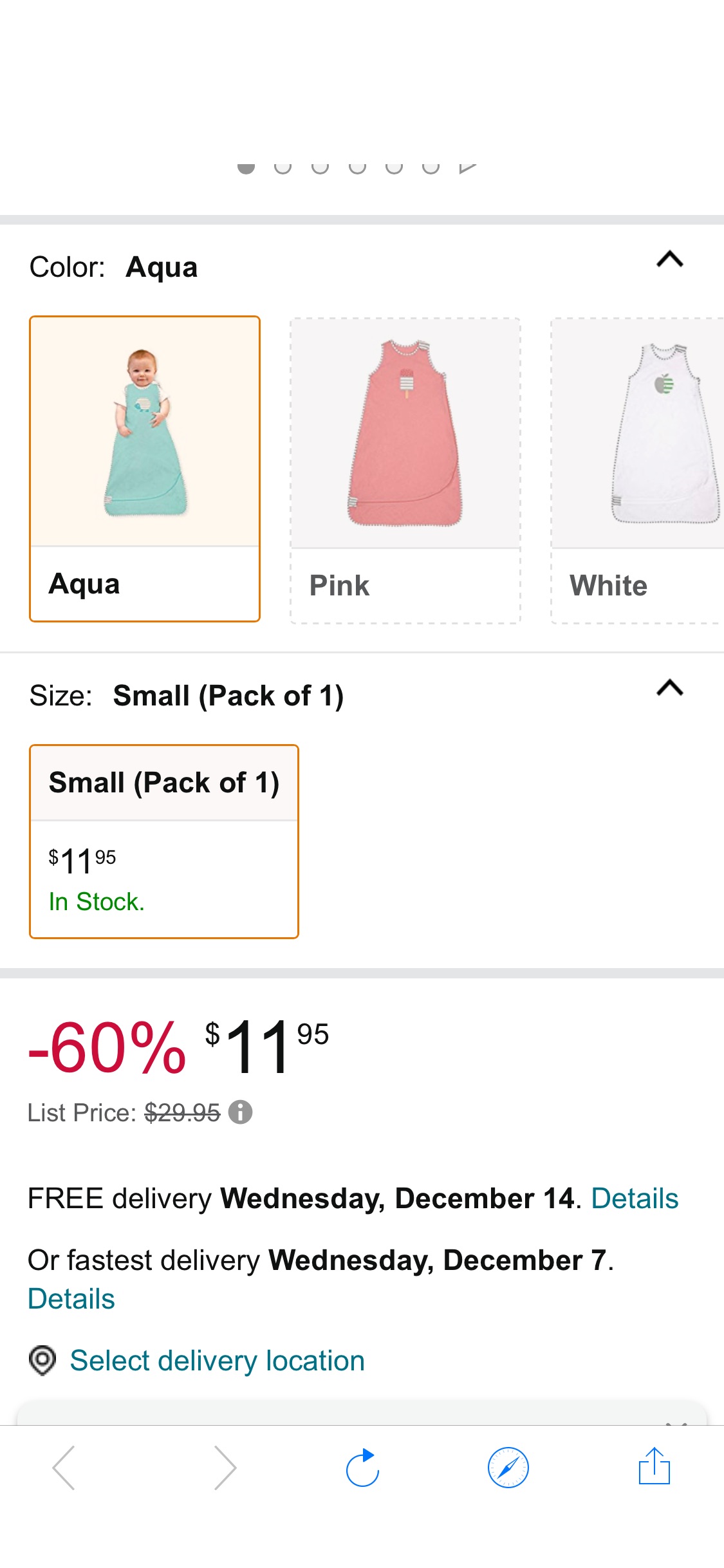 Amazon.com: Love To Dream Nuzzlin Sleep Bag, Aqua, Small : Baby