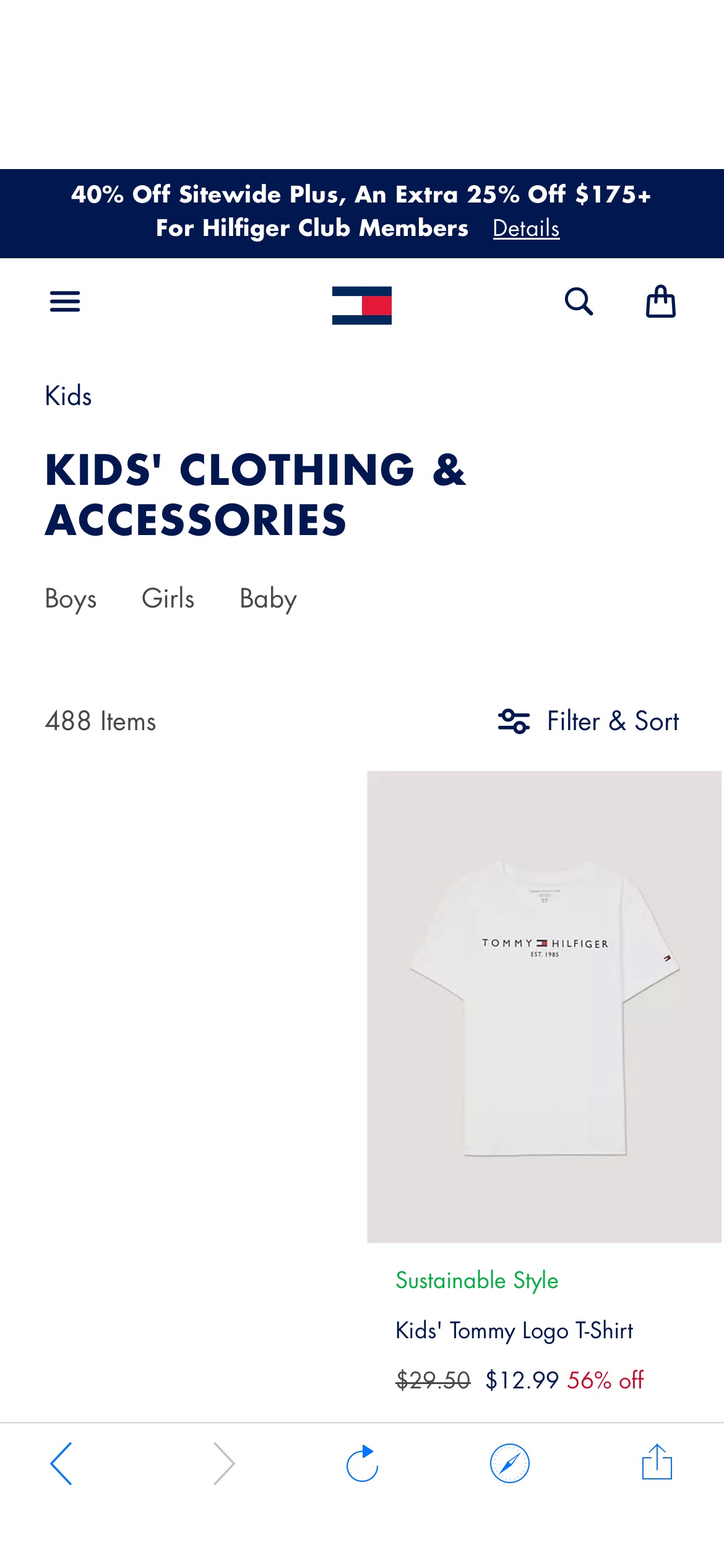 Baby & Kids Clothing & Accessories | Shop Online | Tommy Hilfiger USA Tommy Hilfiger USA | Official Online Site and Store亲友大促，童装低至6折+满$175额外7.5折