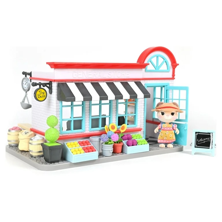 Honey Bee Acres Buzz General Store 8" Tall, 56 Pieces, Ages 3 and Up, No Assembly - Walmart.com