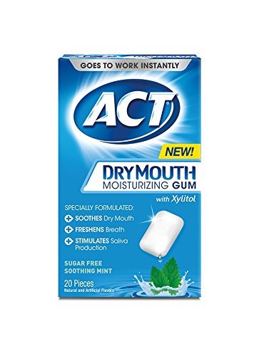 Dry Mouth Moisturizing Gum with Xylitol 20 Pieces