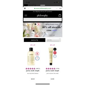 $14 philosophy 官网40%off
