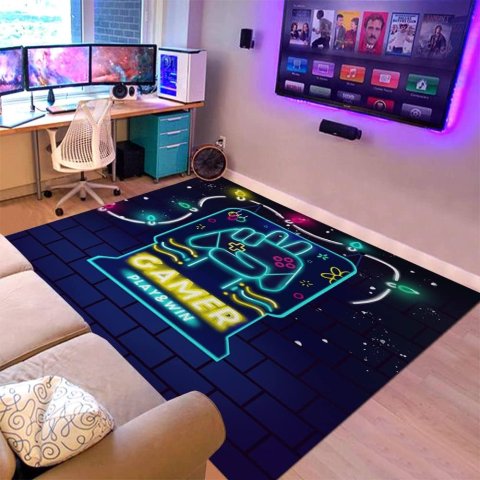 电视游戏防滑毯，也可当作儿童房装饰毯
