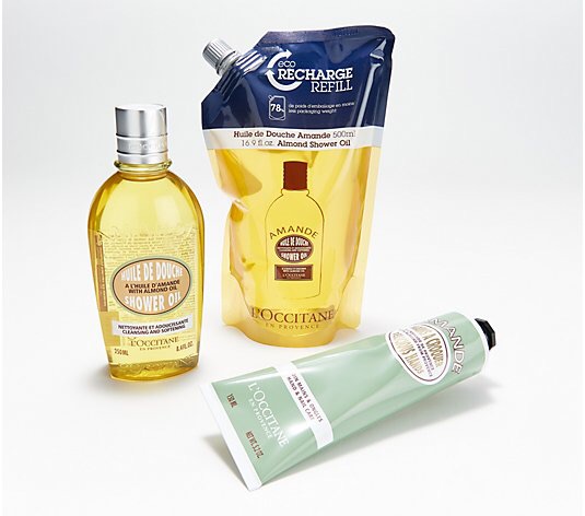 L'Occitane Almond de Provence 3-Pc Shower Oil and Hand Cream Set - QVC.com
欧舒丹杏仁系列