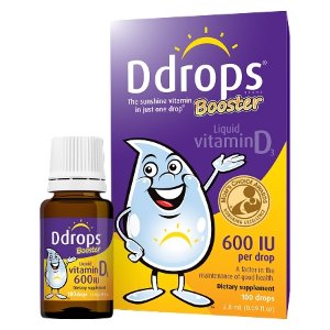 Ddrops Booster Liquid Vitamin D3 600 IU 0 09 fl oz 2 8 ml