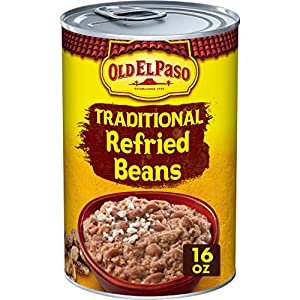 Old El Paso Traditional Refried Beans, 12 Cans, 1 Pound (Pack of 12)