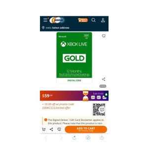 $50 Xbox LIVE 12 Month Gold Membership US (Digital Code) - Newegg.com促销