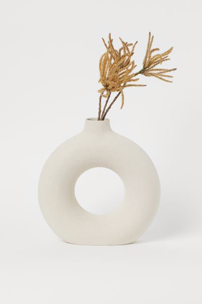 H&M Home网红ins风花瓶 Large Ceramic Vase - Light beige - Home All | H&M US
