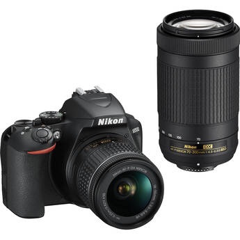 Nikon D3500 DSLR Camera with 18-55mm and 70-300mm Lenses 1588 史低价396.95 原价846.95