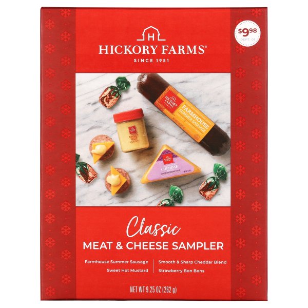 Holiday Meat & Cheese Sampler Gift Box 9.25 oz